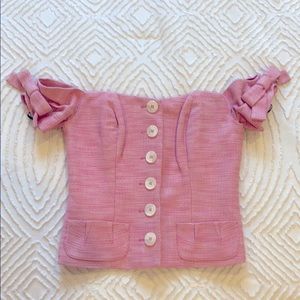 Bebe off shoulder top